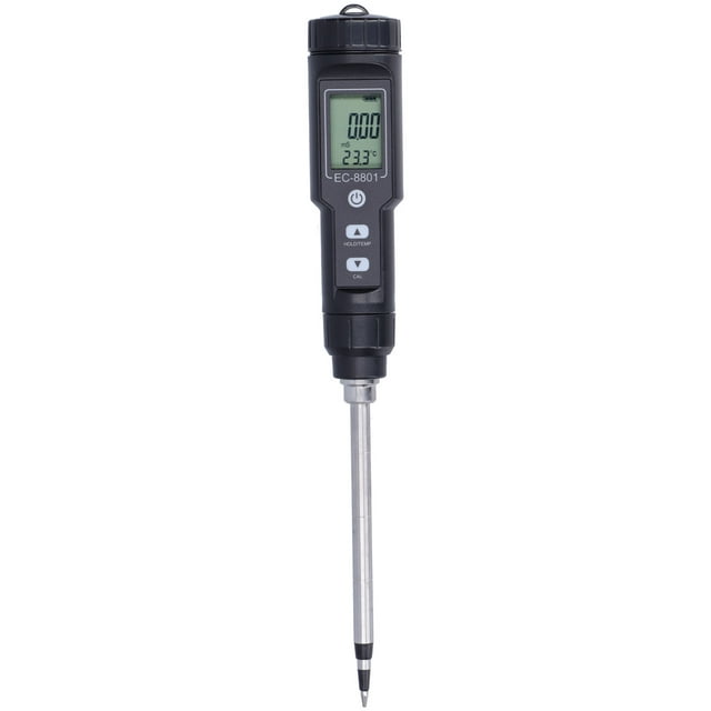 EC Meter, Easy Operation Soil EC Meter Measure Soil Conductivity And Temperature For Agriculture For Farmland Planting For Laboratory