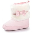 thumbnail image 3 of ReedCA Baby Girl Plush Winter Snow Bowknot Boots, 3 of 9