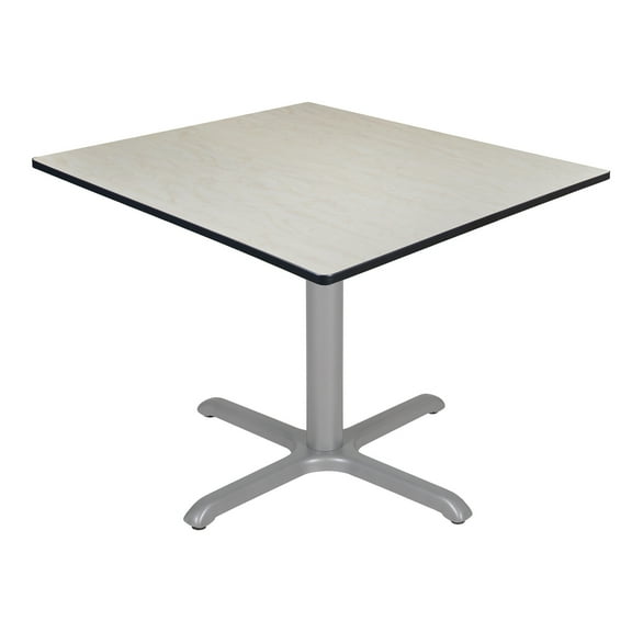Regency Via 48" Square X-Base Table- Maple/Grey