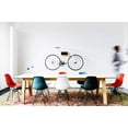 thumbnail image 5 of 2xhome Coral Pink Mid Century Molded Shell Chair Chrome Wire Black Metal Eiffel Side Armless No Arms With Back DSW for Desk Work Office Dining Living Kitchen Bedroom Contemporary, Set of 1, 1 piece, 5 of 6