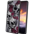 thumbnail image 1 of Compatible with Samsung Galaxy S10+ Plus Phone Case, Skull-4 Case Silicone Protective for Teen Girl Boy Case for Samsung Galaxy S10+ Plus, 1 of 1