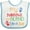 White and Blue, variant on Inktastic My Nonna and Nonno Love Me Grandchild Boys or Girls Baby Bib