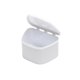 thumbnail image 1 of Estuche portátil para dentaduras postizas, caja de almacenamiento con tapa con bisagras, protector bucal, retenedor Dental de ortodoncia (blanco), 1 of 3
