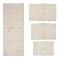 thumbnail image 2 of Home Weavers Bell Flower Collection 100% Cotton Non-Slip Bathroom Rug Set Machine Washable Bathroom Rug, Bath Rug, Bathroom Rug, Runner, Ivory Color 4 Piece Bath Carpet set, 2 of 9