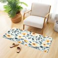 thumbnail image 6 of Dailycode Peach Flowers with Gingham Bathroom Rugs Non Slip Absorbent Soft Plush Quick Dry Bath Mat, 39"x20", 6 of 8