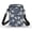 Blue White Floral Art, variant on FUIALDOLG Ocean Shark Print Portable Cell Phone Purse, with Zipper Closed Lightweight Mini Crossbody Wallet for Shopping Daily Work