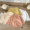 thumbnail image 4 of Dealovy Baby Boy Girl Thin Cardigan Infant Unisex Long Sleeve Comfy Cardigans Button down Outerwear, 4 of 4