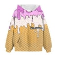 thumbnail image 5 of Taybagh Hoodies for Teen Girls Ice Cream Print Print Velvet Classic Hoodie Teen Sweatshirts Size 10-12 Crewneck, 5 of 5