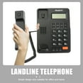 thumbnail image 5 of Corded Telephone for Desk, Landline Desktop House Phone with Speaker for Seniors for Home, Office, Hotel, Black, 5 of 12