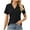 Black, variant on Women's Golf Shirts Short Sleeve Polo Collared Tennis Shirt V Neck Tops White XXL(XXL)