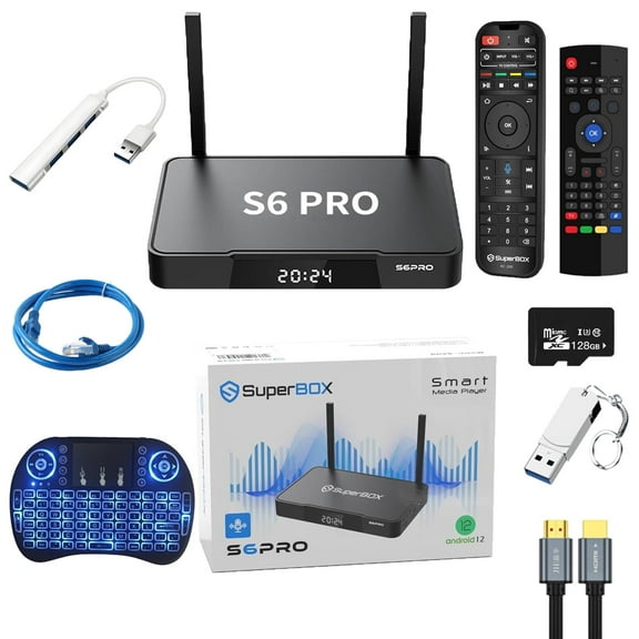 SuperBox S6 PRO,2025 Newest Pack with Accessories