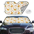 thumbnail image 2 of Fotbe Squirrel Maple Leaves And Nuts Car Windshield Sunshade | Sun Visor Protector Front Window Shade, Keeps Out UV Rays, Keeps Your Vehicle Cool-, 2 of 7