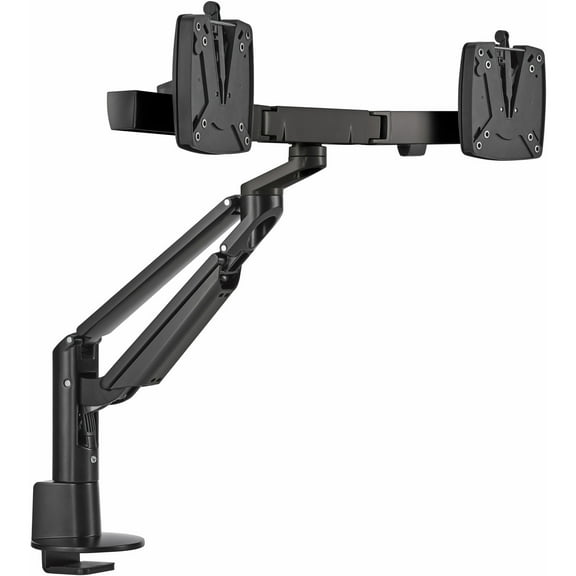 Novus CLU Plus X2 c HD Monitor Arm Set for 2 Screens, Easy Alignment, 3-in-1 Mount, Black