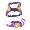 thumbnail image 4 of Correa de Perro Ajustable para Mascotas Flor Decorativa Collar de Micro Fibra Correa de Correa para Caminar jinwen Cuerda de tracción para correa de perro, 4 of 8