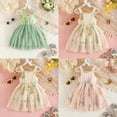 thumbnail image 4 of SUCS Girls Dress Ruffles Mesh Suspenders Girls Bowknot Dress Breathable Daily Picnic Party, 4 of 9
