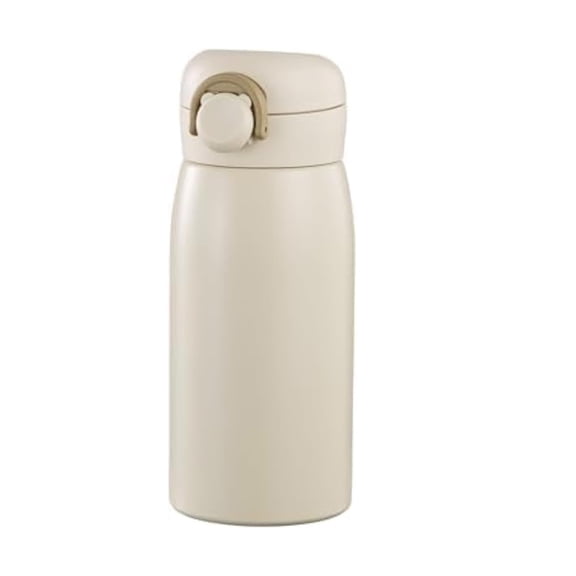 BPPEG 12 Oz Mini Water Bottle Small Stainless Steel Thermoses-Insulated Vacuum,Leak Proof,Keeps Drinks Hot/Cold-Ideal for Coffee,Beverage,Water-White