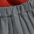 thumbnail image 5 of Autumn Girls High Neck Solid Color Pit Strip Long Sleeve Top + Plaid Pleated Skirt-Orange,12M-5Y, 5 of 6