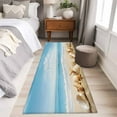 thumbnail image 5 of Beach Coastal 2'x6' Runner Rug, Summer Seaside Shell Starfish Nautical Washable Non-Slip Area Rugs for Hallway Kitchen Floor Bedroom Entryway, Laundry Carpet Decoration Indoor Mat, 5 of 9