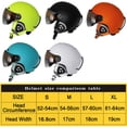 thumbnail image 4 of LOCLE - Casco de esquí ultraligero para hombre, mujer y niño, para snowboard, monopatín, motocicleta, moto de nieve, casco de esquí, gafas con visera, 4 of 5