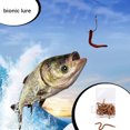 thumbnail image 2 of Toystoory 16 Uds. De cebos para peces, señuelos de gusano impermeables salvajes, simulación de olor a pescado de agua dulce, gusanos de lombriz Pescar, 2 of 6