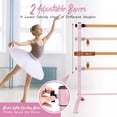 thumbnail image 5 of Laicejoy 4FT Portable Ballet Barre Freestanding Dance Bar Adjustable Height Kids Adults, 5 of 8