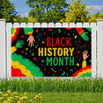 thumbnail image 6 of Vibrant Colorful Black History Month Banner with Hand and Star Elements Backdrop Decorations for Community Events Cultural Celebrations Educational Gatherings Party Decor and Photography Props, 6 of 8