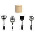 thumbnail image 1 of 5pcs Dollhouse Kitchen Cookware Miniature Dollhouse Kitchen Accessories - Realistic Metal Cooking Utensils Mini Shovel with Bucket for Pretend Play De, 1 of 3