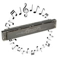 thumbnail image 1 of Loewten 24 Hole Tremolo Harmonica, Clear Pronunciation Metal Harmonica, For Music Enthusiast Music Performance, 1 of 8