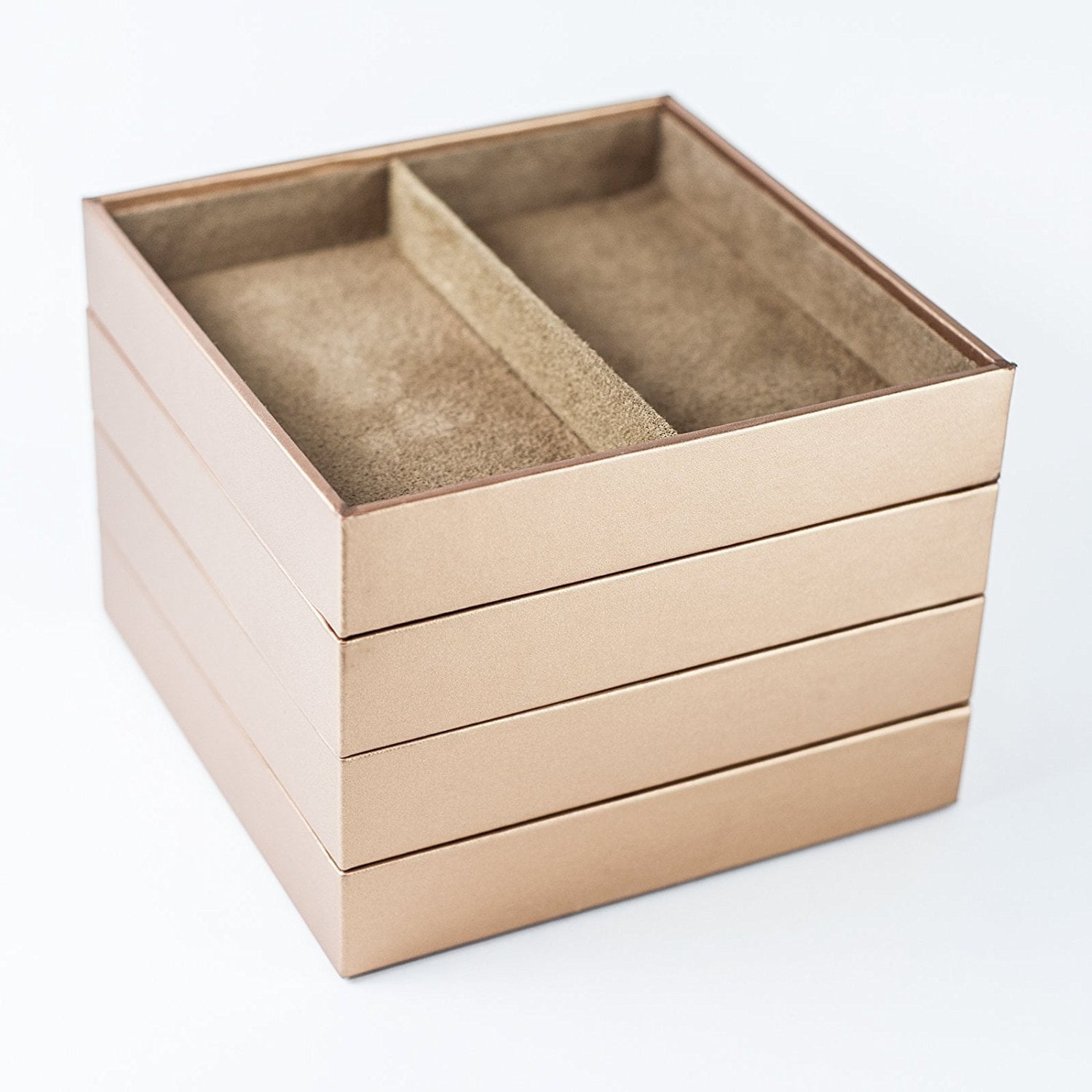 HUJI Stackable Jewelry Trays Organizer Storage Rings Earrings Bracelets