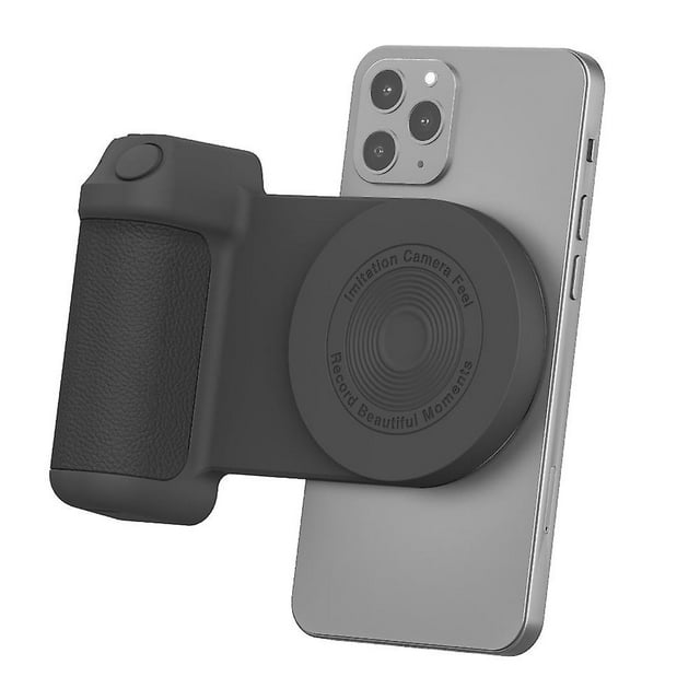 Phone Tripod Mount, Phone Camera Grip Handle Holder With Detachable Bluetooth Shutter Compatible Iphone Samsung Phone Magsafe