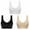 Black, variant on Sports Bras High Impact Sports Bras For Women Three Piece Bra Women's Underwire Yoga Bra Large Breasts Small Seamless Double Layer Bra Yoga Sports Bra Wireless Bras Comfortable Bras Beige S