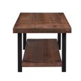 thumbnail image 7 of Modern Industrial Coffee Table with Storage Shelf for Living Room, Metal Frame Natural Wood Table for Farmhouse Home Office, 42.12'' L x 22.04'' W x 18.42'' H, 7 of 7