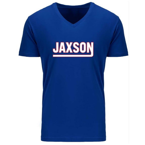 MENS V NECK Jaxson Dart Logo New York Shirt T-Shirt