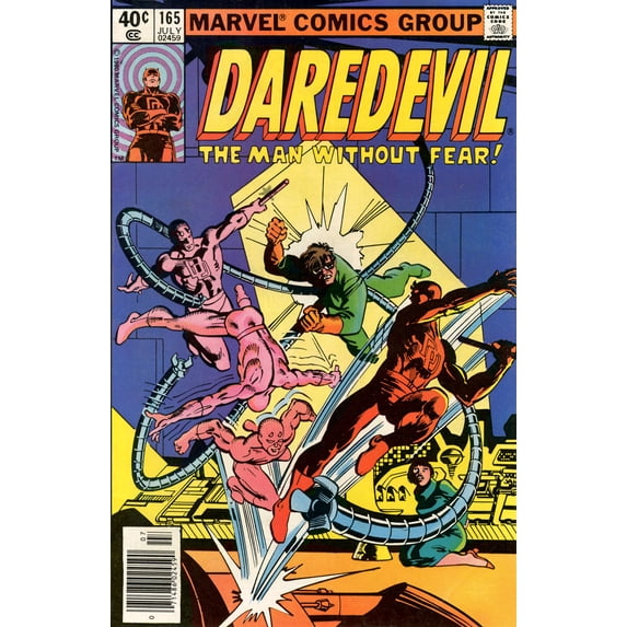 Daredevil #165 (Mark Jewelers) VF ; Marvel Comic Book