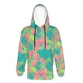 thumbnail image 6 of KLL Unisex Kids Boys Girls Hooded Pocket Pullover Hoodies-Colorful Palm Leaves, 6 of 6