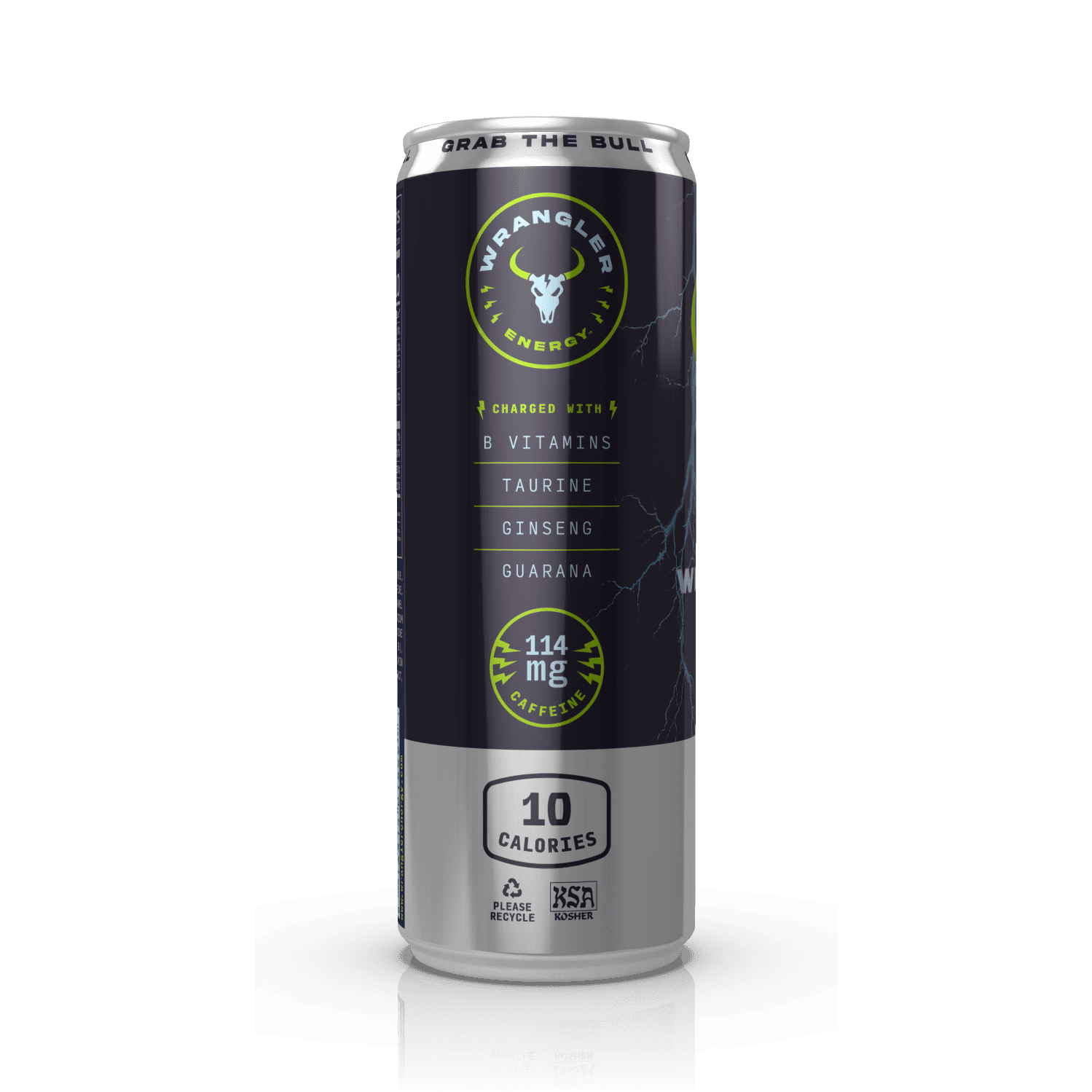 Wrangler Sugar Free Energy Drink, 12 fl. oz. Can, 114mg Caffeine, Taurine & B Vitamins