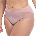 thumbnail image 3 of PMVFHDE Lace Briefs Plus Size High Waist Triangle Plus Size Underwear For Women Pink,XXXXL, 3 of 5