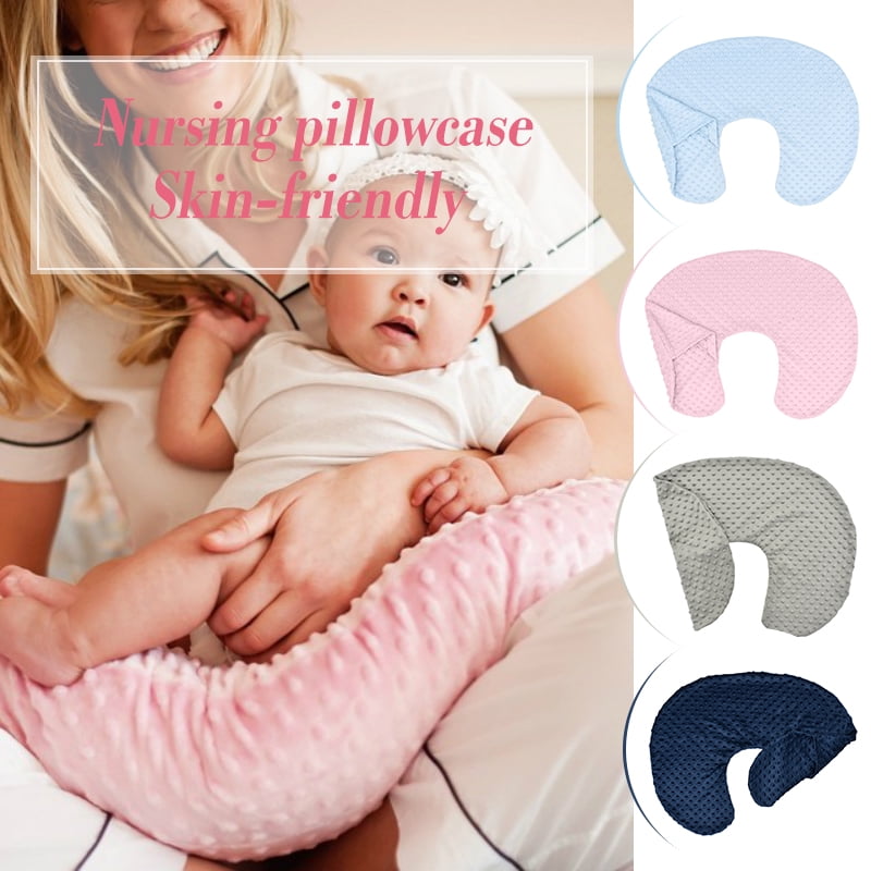 Rainbow Nursing Pillow Cover Soft Snug Fits On Newborn Feeding Pillow Breastfeeding Pillow Slipcover for Baby Girls 