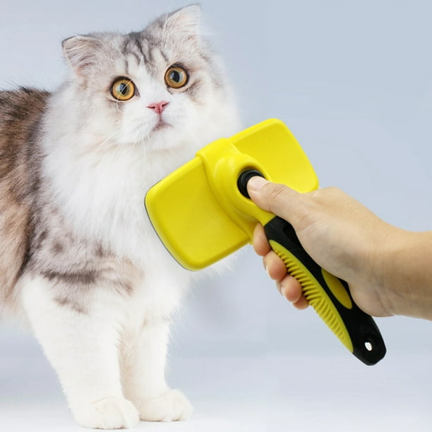 Pet Grooming Brush Retractable Dog Slicker Brush Pet Deshedding