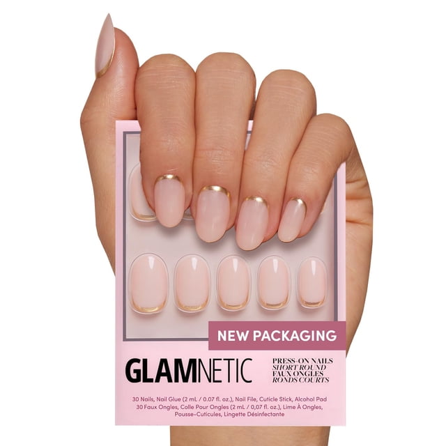 Glamnetic Goal Digger Press On Nails, brillante y semitransparente
