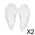 thumbnail image 1 of Alas de ángel,Alas de ángel con plumas para disfraz decorativo,Accesorios de disfraces plegables para fiestas temáticas,Accesorios fotográficos plegables para cosplay de carnaval de, 1 of 8
