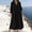 Dresses-151Black, variant on Plus Size Dresses for Women Linen V-Neck Maxi Dress Long Sleeve Loose Fit Caftan Dress with Pockets Casual Boho Lounge Beach Vacation Long Sundress Pink M