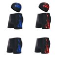thumbnail image 5 of 2 Pcs/set Swimming Trunks Quick Dry Breathable Elastic Swimming Cap, 5 of 5