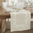 thumbnail image 6 of Fennco Styles Delicate Embroidered Vine Linen Blend Table Linens Collection, 6 of 6