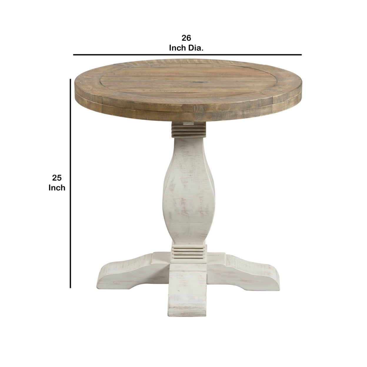 26 inch round wood table top