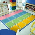thumbnail image 2 of Blocks Abound 5'4" x 7'8" area rug in color Pastel, 2 of 5