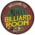 thumbnail image 1 of Kelly's Billiard Room 12" Round Metal Sign Kitchen Wall Décor 200120033191, 1 of 1