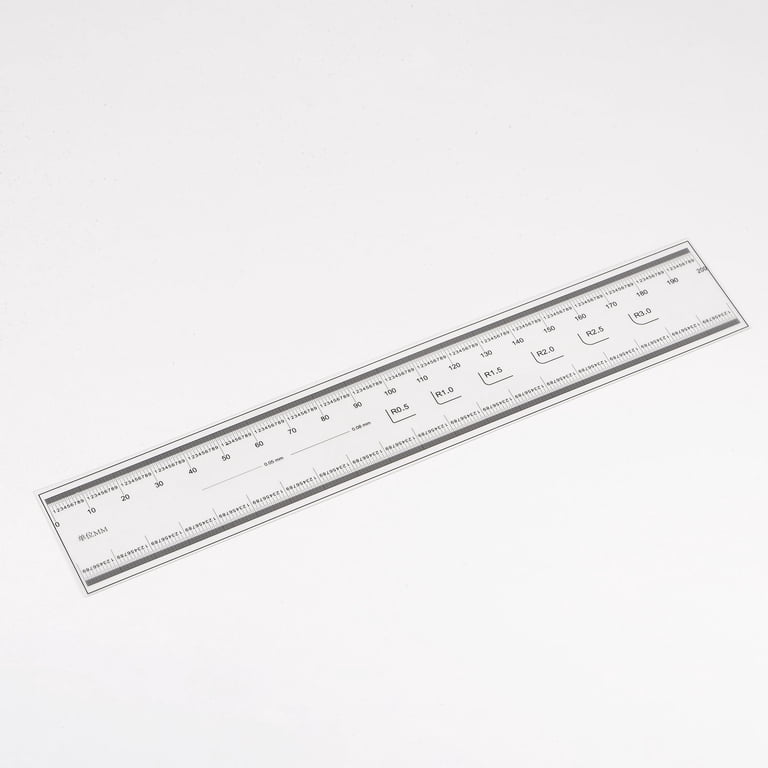Metal Ruler 40cm Metric Imperial Ruler Uxcell Dual-Sided Metal Ruler - 40cm & 60cm ...