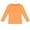 Orange, variant on Uobin Kids Girls Long Sleeve Shirts Casual Crewneck Ribbed Knit Tops | Ruched Side Slim Fit Tee Shirt 5-14 Years,Soft Breathable Tee