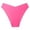 #3056Hot Pink, variant on Seamless Comfortable Low Rise V-String Panties for Women with Ice Silk Feel and Breathable Cotton Crotch